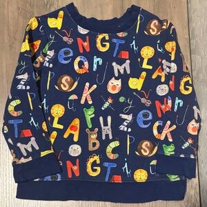 Little Sleepies Play Colorful Alphabet Kids Sweatshirt 3T